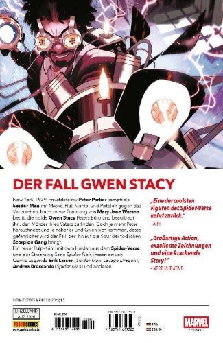 Buchcover und Innenansicht für das Buch: Spider-Man Noir (2025) #1-#5