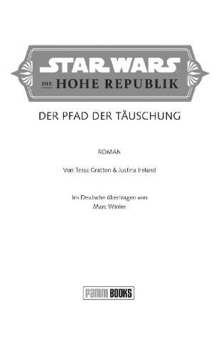 Buchcover und Innenansicht für das Buch: Star Wars: The High Republic - Path of Deceit