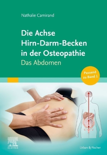 Buchcover und Innenansicht für das Buch: Die Achse Hirn-Darm-Becken in der Osteopathie
