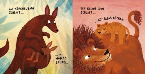 Buchcover und Innenansicht für das Buch: Alle schlafen!