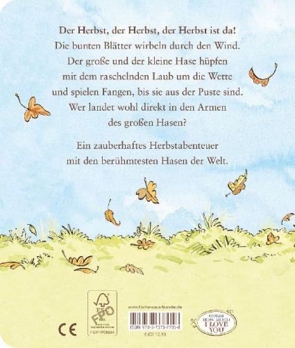 Buchcover und Innenansicht für das Buch: Little Nutbrown Hare in Autumn