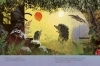 Buchcover und Innenansicht für das Buch: The Birthday: A Big Hedgehog and Little Hedgehog Adventure