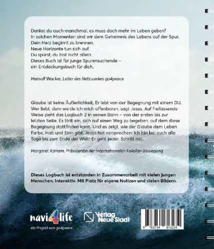 Buchcover und Innenansicht für das Buch: Mein Glaube - bunt und stürmisch