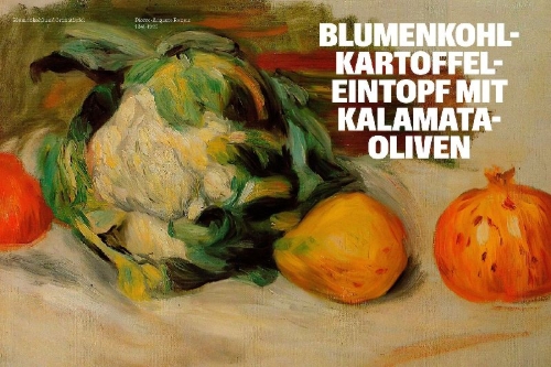 Buchcover und Innenansicht für das Buch: The Still Life Cookbook (DE)