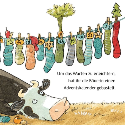 Buchcover und Innenansicht für das Buch: Bald ist Weihnachten, Lieselotte!