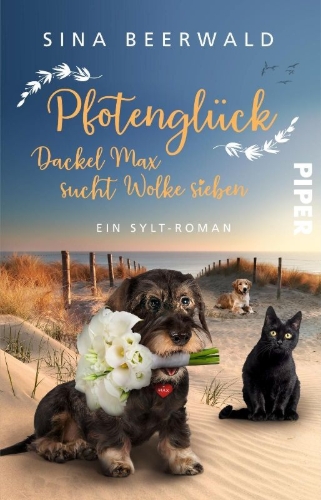 Buchcover und Innenansicht für das Buch: Pfotenglück - Dackel Max sucht Wolke sieben
