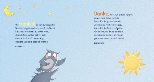 Buchcover und Innenansicht für das Buch: Gott ist mit dir am Abend und am Morgen