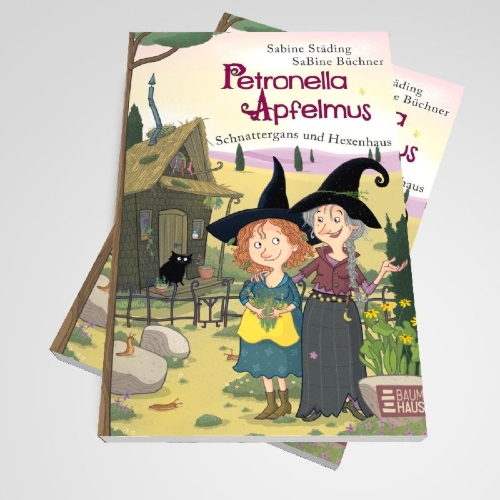 Buchcover und Innenansicht für das Buch: Petronella Apfelmus - Schnattergans und Hexenhaus (Sonderausgabe)