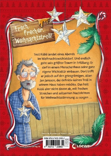 Buchcover und Innenansicht für das Buch: Na toll, ein Weihnachtstroll (Band 1)