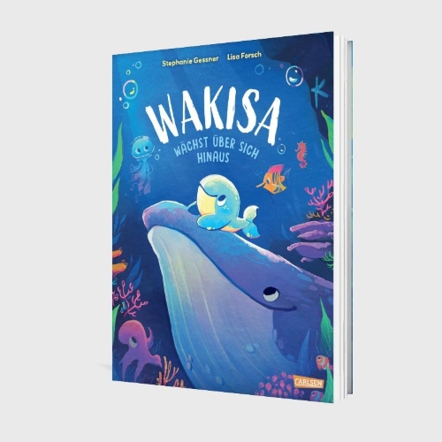 Buchcover und Innenansicht für das Buch: Wakisa wächst über sich hinaus