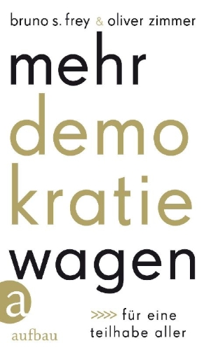 Buchcover und Innenansicht für das Buch: Mehr Demokratie wagen