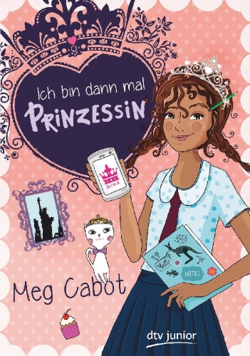 Buchcover und Innenansicht für das Buch: From the notebooks of a middle school Princess