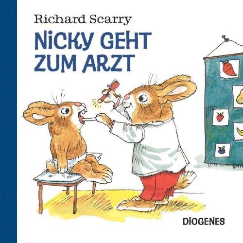 Buchcover und Innenansicht für das Buch: Richard Scarry's Nicky Goes To The Doctor