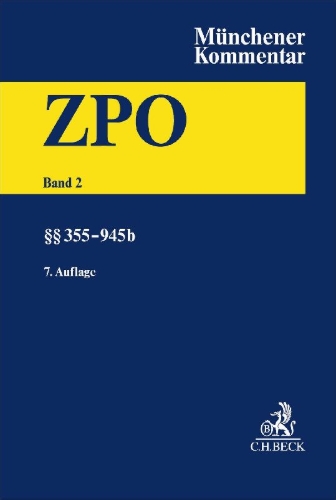 Buchcover und Innenansicht für das Buch: Münchener Kommentar zur Zivilprozessordnung  Bd. 2: §§ 355-945b