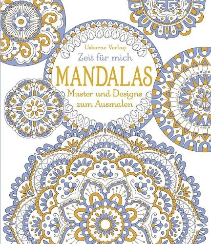Buchcover und Innenansicht für das Buch: Zeit für mich: Mandalas - Muster und Designs zum Ausmalen