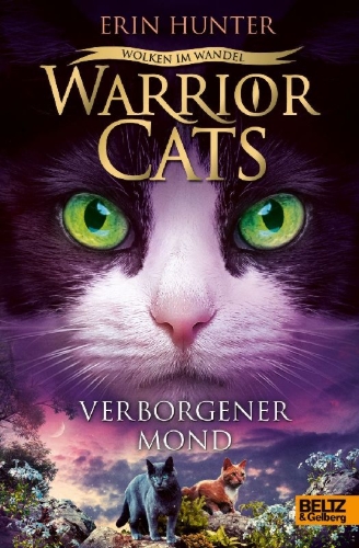 Buchcover und Innenansicht für das Buch: Warriors. IX, 1. Changing Skies. Hidden Moon