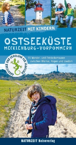 Buchcover und Innenansicht für das Buch: Naturzeit mit Kindern: Ostseeküste Mecklenburg-Vorpommern