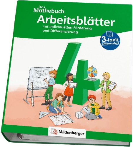 Buchcover und Innenansicht für das Buch: Das Mathebuch 4 Neubearbeitung - Arbeitsblätter zur individuellen Förderung und Differenzierung
