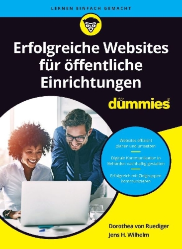 Buchcover und Innenansicht für das Buch: Erfolgreiche Websites für Öffentliche Einrichtungen für Dummies