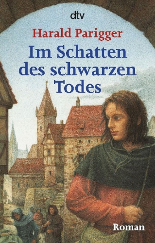 Buchcover und Innenansicht für das Buch: Im Schatten des schwarzen Todes