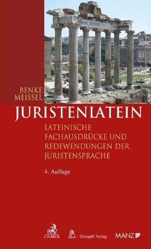 Buchcover und Innenansicht für das Buch: Juristenlatein