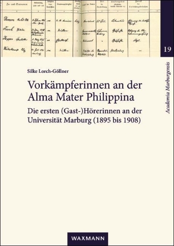 Buchcover und Innenansicht für das Buch: Vorkämpferinnen an der Alma Mater Philippina