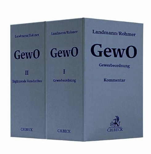 Buchcover und Innenansicht für das Buch: Gewerbeordnung und ergänzende Vorschriften. Inkl. 94. EL.