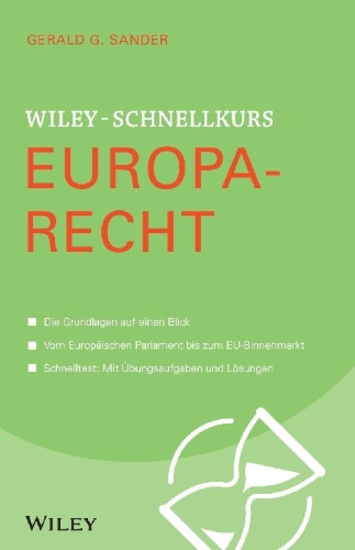 Buchcover und Innenansicht für das Buch: Wiley-Schnellkurs Europarecht