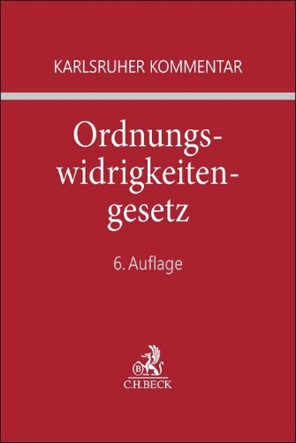 Buchcover und Innenansicht für das Buch: Karlsruher Kommentar zum Gesetz über Ordnungswidrigkeiten. OWiG