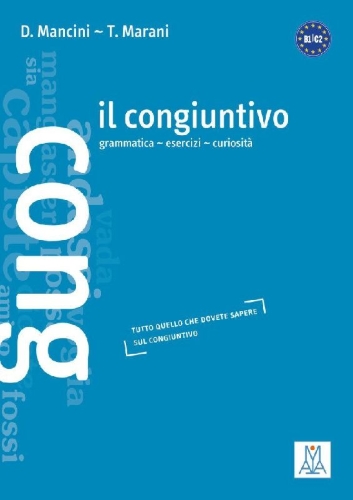 Buchcover und Innenansicht für das Buch: Il congiuntivo