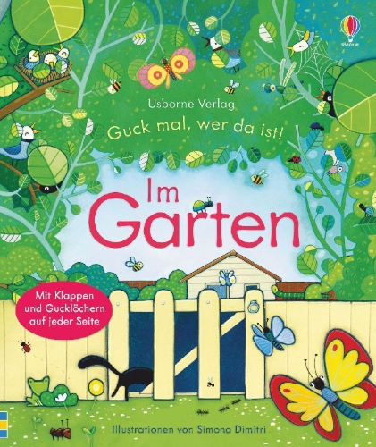 Buchcover und Innenansicht für das Buch: Guck mal, wer da ist! Im Garten