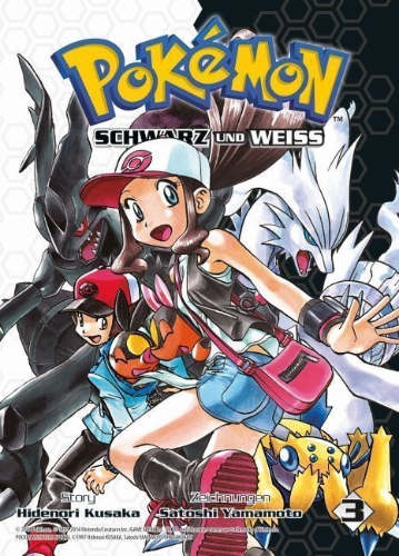 Buchcover und Innenansicht für das Buch: Pokémon: Schwarz und Weiß 03
