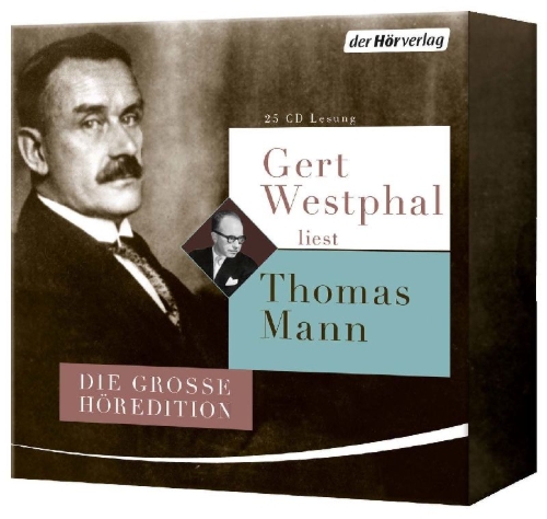 Buchcover und Innenansicht für das Buch: Gert Westphal liest Thomas Mann