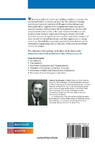 Buchcover und Innenansicht für das Buch: Introduction to Membrane Science and Technology