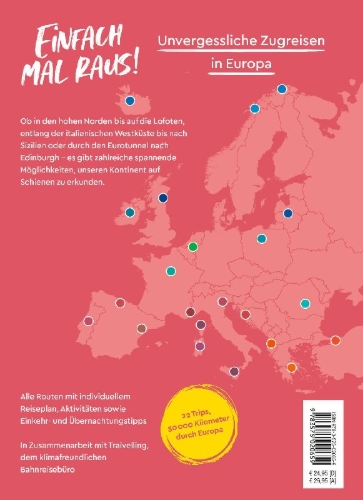 Buchcover und Innenansicht für das Buch: MARCO POLO Bildband Einfach mal raus! Unvergessliche Zugreisen in Europa