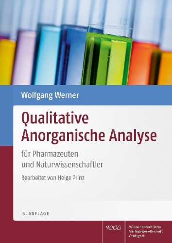 Buchcover und Innenansicht für das Buch: Qualitative Anorganische Analyse
