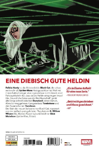 Buchcover und Innenansicht für das Buch: Black Cat (2025) #1-#5
