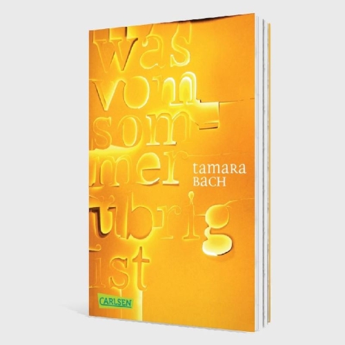 Buchcover und Innenansicht für das Buch: was vom Sommer übrig ist