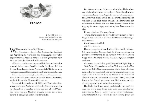 Buchcover und Innenansicht für das Buch: Dark Sigils - Wie die Dunkelheit befiehlt