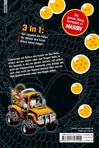 Buchcover und Innenansicht für das Buch: Dragon Ball Triple Edition