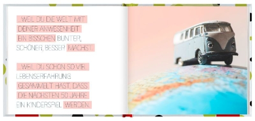 Buchcover und Innenansicht für das Buch: 50 ist absolut wundervoll