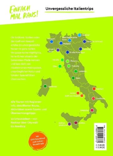 Buchcover und Innenansicht für das Buch: MARCO POLO Bildband Einfach mal raus! Unvergessliche Italientrips
