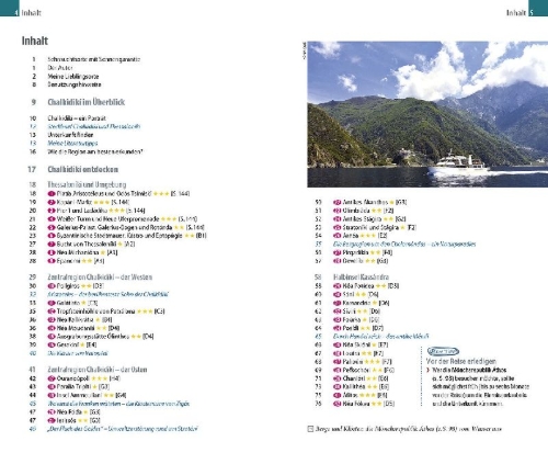 Buchcover und Innenansicht für das Buch: Reise Know-How MeinTrip Chalkidiki mit Thessaloníki