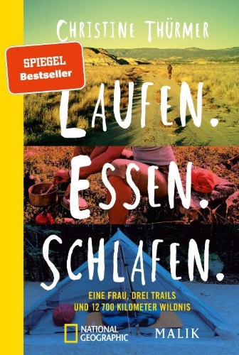Buchcover und Innenansicht für das Buch: Laufen. Essen. Schlafen.