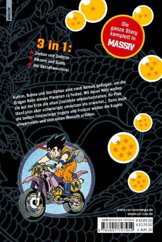 Buchcover und Innenansicht für das Buch: Dragon Ball Triple Edition