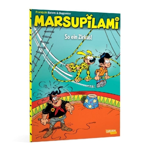 Buchcover und Innenansicht für das Buch: Marsupilami 15: C'est quoi ce cirque!?
