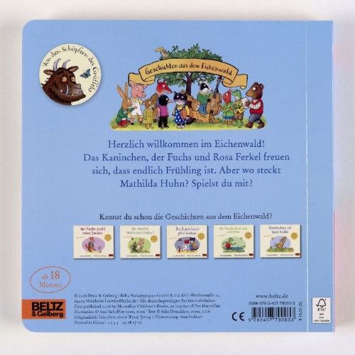Buchcover und Innenansicht für das Buch: Tales from the Acorn Wood. Spring.