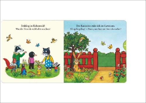 Buchcover und Innenansicht für das Buch: Tales from the Acorn Wood. Spring.