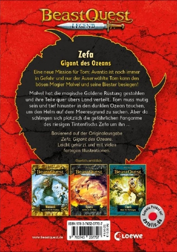 Buchcover und Innenansicht für das Buch: Zepha the Monster Squid