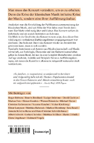 Buchcover und Innenansicht für das Buch: Das Konzert